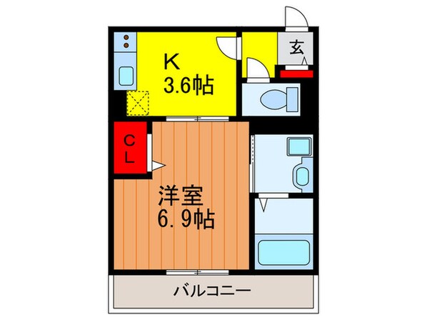 カーサヴィータ門真市栄町の物件間取画像